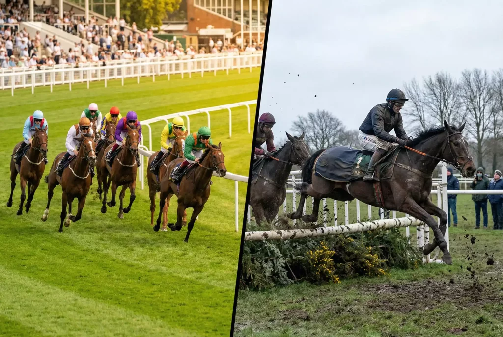 Flat racing versus National Hunt jumps betting comparison